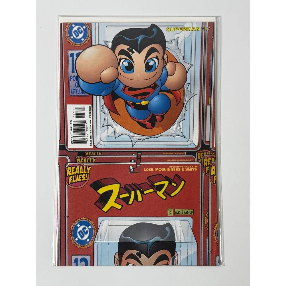 Superman 177 DC Comics 2002 Ed McGuinness Action Figure Variant Cover Jeph Loeb
